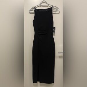 Ever New, Teresa Petite Diamante Trim Midi Dress, black, brand new, never worn